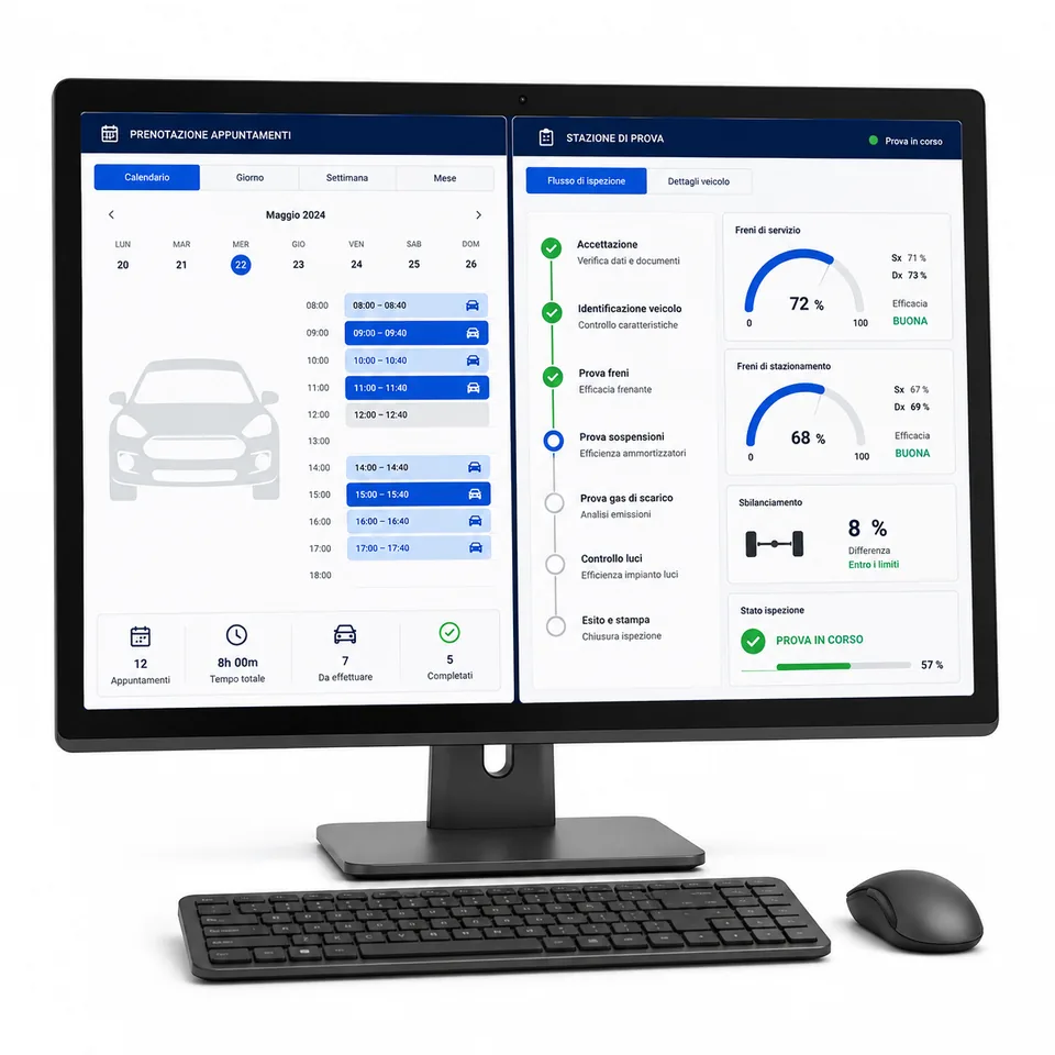 Interfaccia simbolica non brandizzata per PC Prenotazione e PC Stazione
