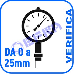 VERIF. PERIOD. COMPARATORE da 0 a 25mm